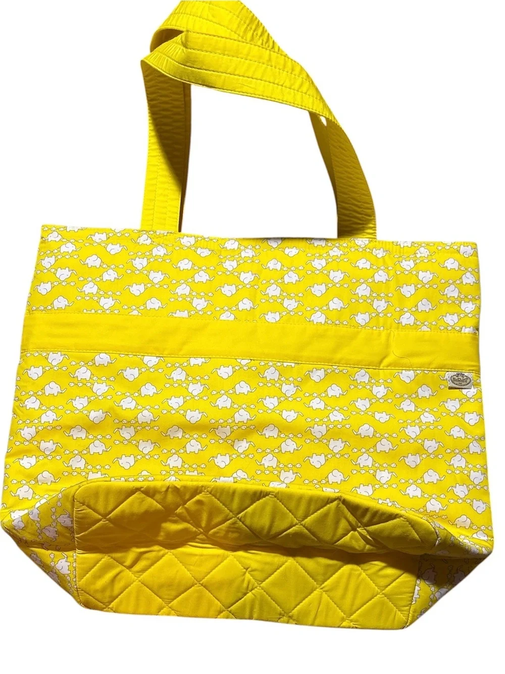 NaRaYa Quilted Bow Tote Elephants